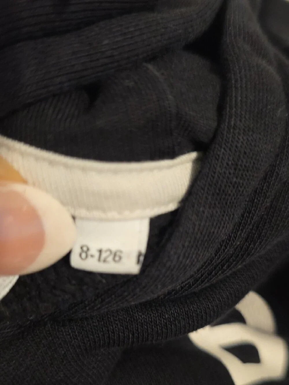 Boss Black Hoodie with White All-Over Logo - Picture 4 of 6